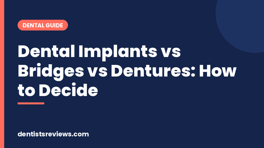 Dental Implants vs Bridges vs Dentures: How to Decide